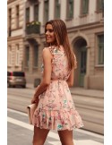 Delicate, powdery floral dress PR3187 - Online store - Boutique